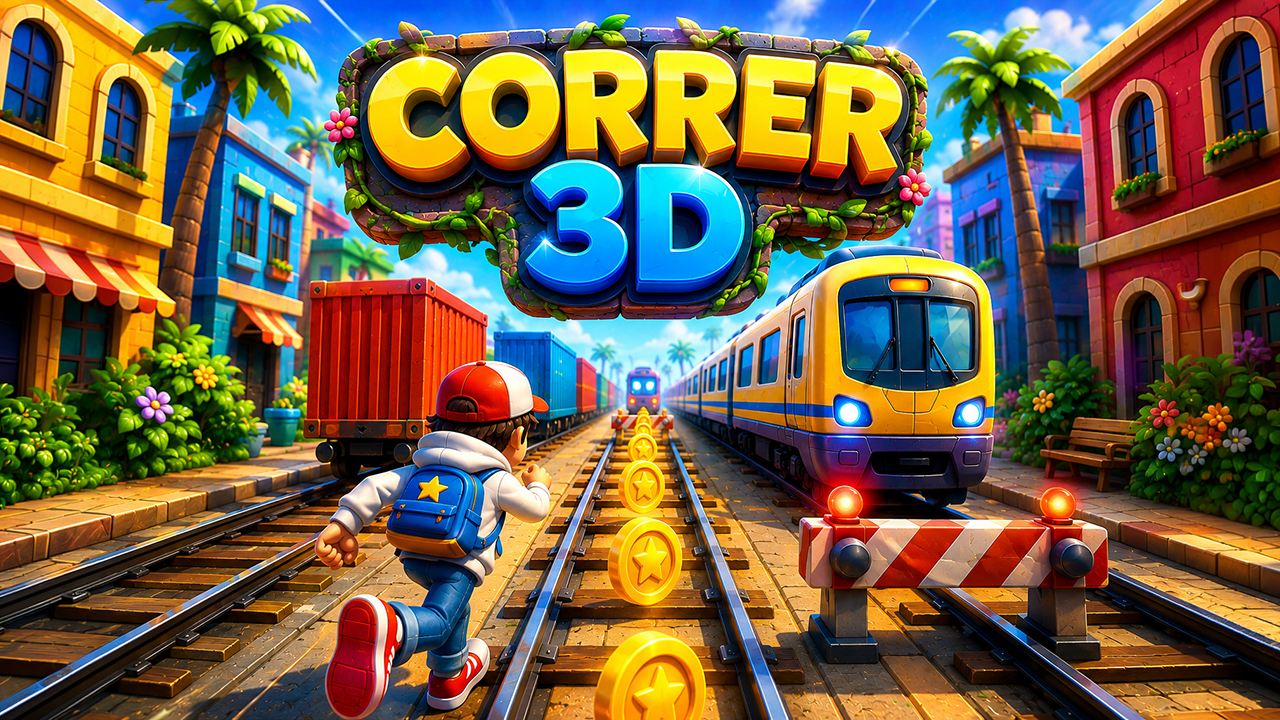 Card oficial do jogo Correr 3D